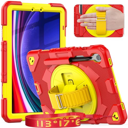Coque Samsung Tab S9 11 pouces avec poignée et bandoulière pour voyage