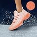 BELOS Women's Rhinestone Mesh Slip On Walking Shoes Fashion Breathable Spakle Glitter Sneaker(Nude/White Rhinestone,8.5)