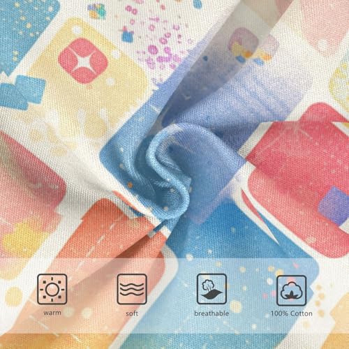 KLL Abstract Watercolor Hand Drawn Boys Toddler Cotton Underwear Briefs Cute Undies3