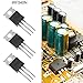 DKARDU 20 pcs IRF540 IRF540N Mosfet Transistor 33A 100V N-Channel Power MOSFET TO-220 with Heatsink Screw Washer Rubber Silicone Screwdriver for Home Industry and DIY