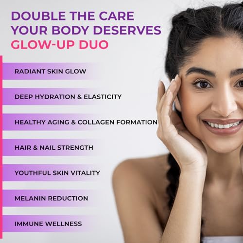 Image of The Body Reserve Japanese Reduced L-Glutathione 500mg with Vitamin C & Amla Extract | Skin Brightening Supplement | 30+30 Veg Capsules