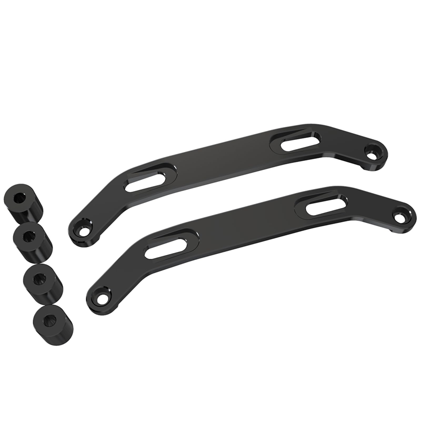 Manija del pasajero trasero de la motocicleta Mango Apoyabrazos Barra de apoyo para TENERE 700 WOLD RAID T7 XTZ 700 (negro)