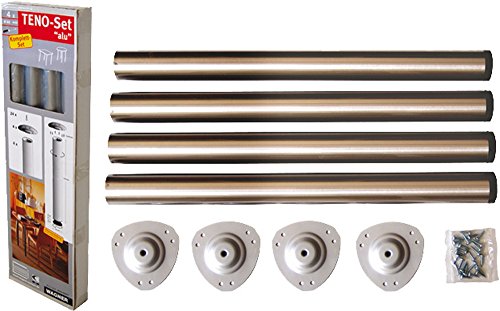 Preisvergleich Produktbild TISCHBEIN-SET 71 0MM EDELST.LOOK 3398