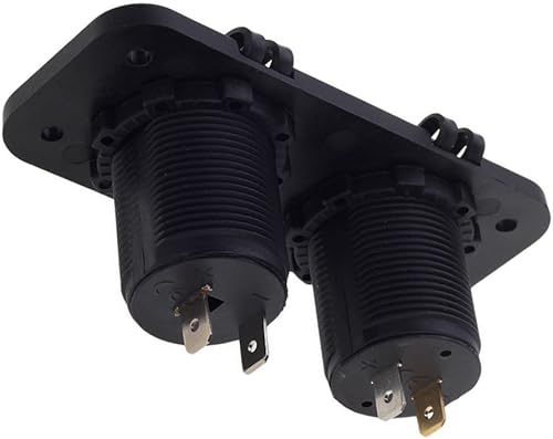 Miniatura 2 de Motocicleta Coche 12V Auto Camión Vehículo Encendedor de Cigarrillos Power Socket Splitter Cargador Placa Montaje en Panel Con Adaptador Dual USB