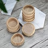 8 Pieces Felt Floor Cups, 4.5 cm/1.77 inch Round Furniture Felt Pads, Castor Cups, Non Slip Floor Protectors for Chair Table Furniture Legs Feet Wood Floor - Image 3