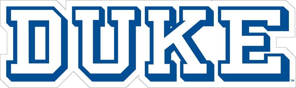 Duke 10in. x 3 in. Text Auto Vinyl Decal