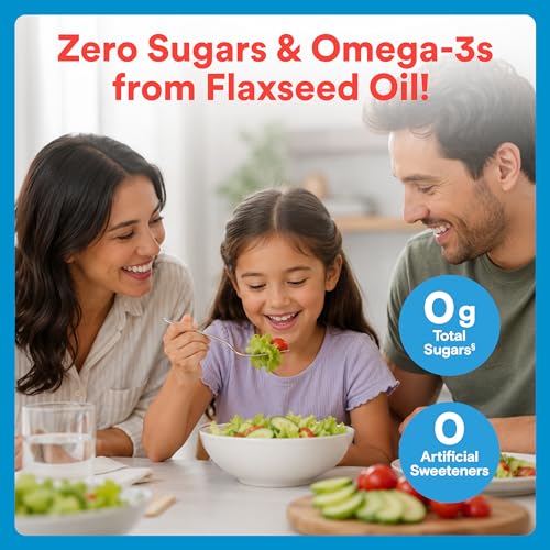 Image of SmartyPants Kids Zero Sugar Multi & Omegas Multivitamin Gummies with Omega 3 ALA, Vitamins D, C, A, Plant-Based, Clean Label, No Sugar Alcohols, Strawberry Banana Flavor, 60 Gummies (30 Day Supply)