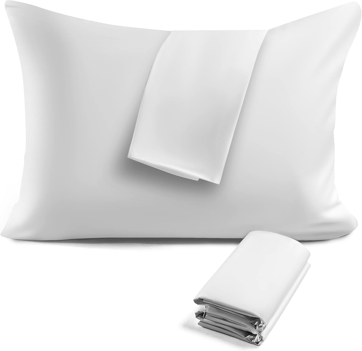 Aspire Homeware White Pillowcases 2 Pack Brushed Microfibre Pillow