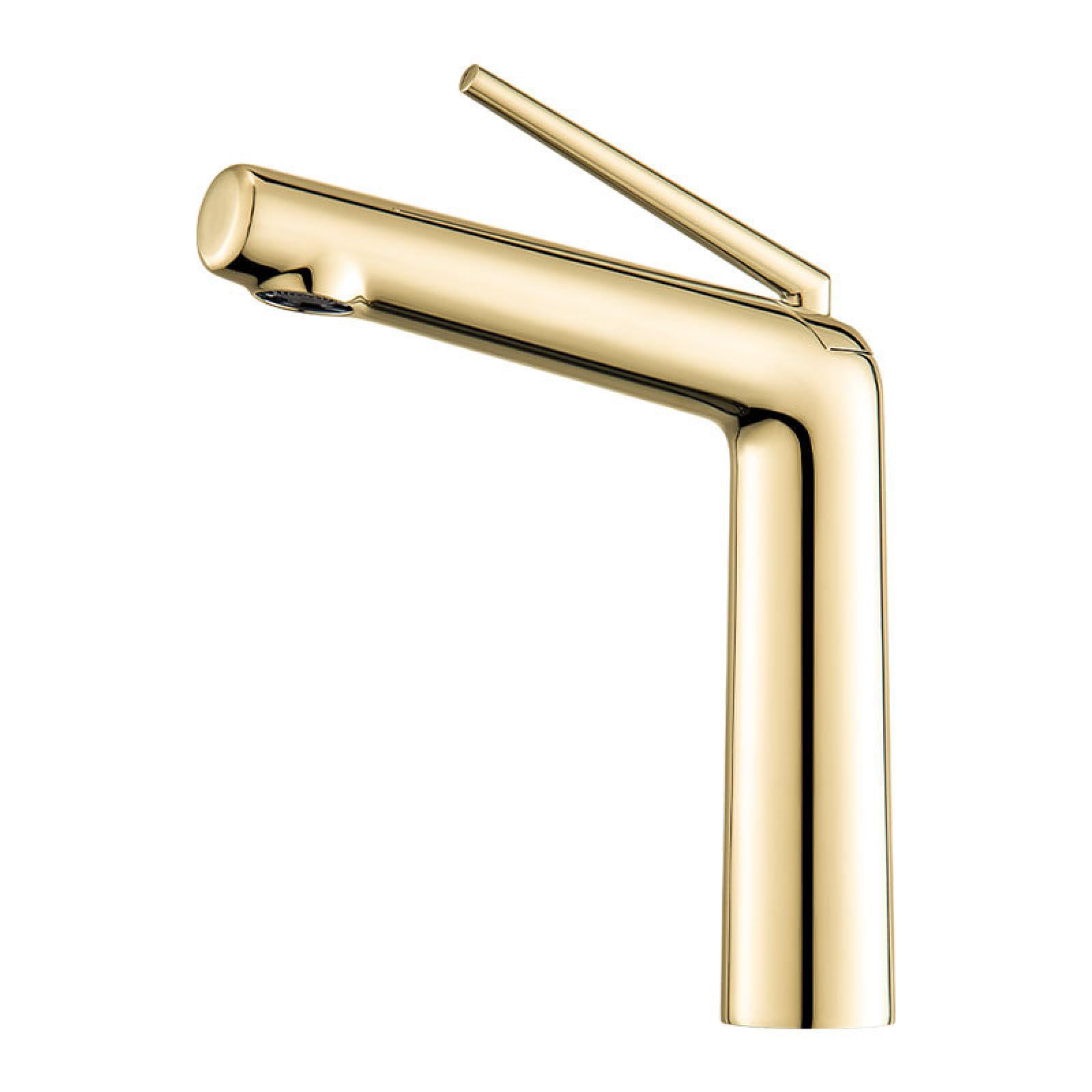 Bathroom Copper Hot and Cold Basin Faucet, Gold Signature