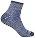 Produktbild Wrightsock Profi Sportsocke, Wandersocke in blau grau, Modell Escape, Anti-Blasen-System, doppel-lagig, Quarter (knöchelhoch), Gr. M