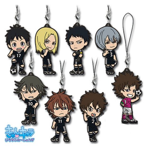 DAYS Ichibankuji G Award rubber strap anime manga : lot complet de 8 goodies japonais