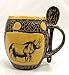 Rhino Mug with Spoon in Yellow
