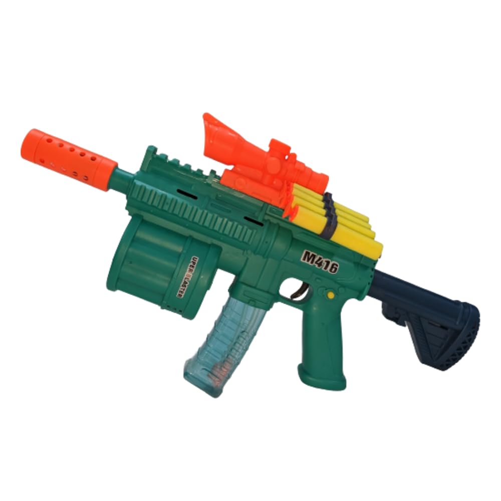 Signal Mart Toy 3 in 1 Gun for Soft Bullet with Bubble Maker Gun Toy & Light Music Blaster Gun M416 Bubble Gun Machine Gun Toy with 2 Bottle Solutions Multifunctional Gun Toy (Multicolor) (B0CQ5BKS2Y) Amazon Price History, Amazon Price Tracker