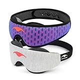 Manta Sleep Pro & Slim Duo - Manta Slim Sleep Mask + Manta Pro Sleep Mask - 100% Total Blackout, Fully Adjustable, Zero Eye Pressure Eye Mask for Sleeping, Travels and Nap