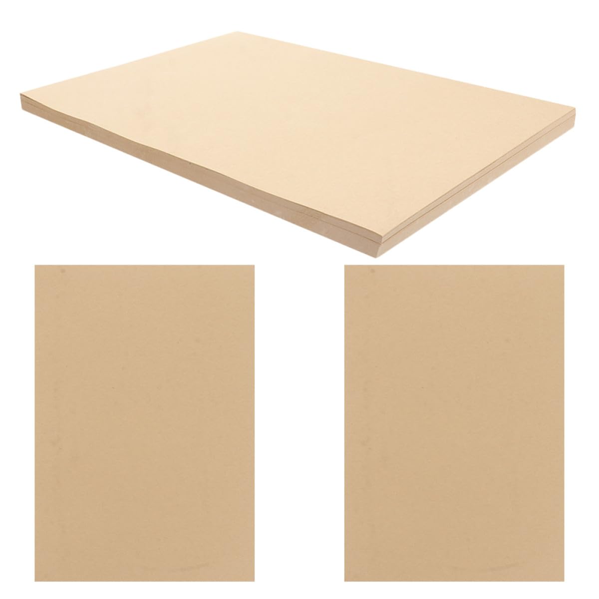 Toyvian 100 Blatt A4 Kraftpapier Briefpapier aus Verstärktem Buchbinderpapier Hautfreundlich mit Eleganter Struktur Vielseitig für Schreiben Basteln und Verpacken