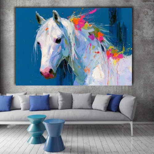 Toile Animaux Peinture Salon avec Cadre en Bois et Photo Déco 30x45cm - 2