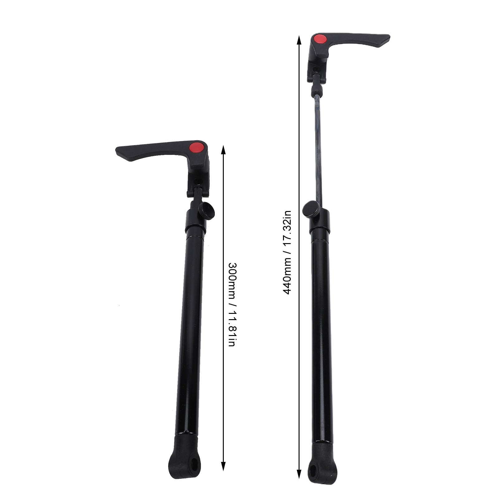 Aramox Tige de Support de Fenêtre pour Camping-Car, Lot de 2, Vérin Télescopique, 300 Mm à 440 Mm, pour Camping-Car, Caravane, Remorque, Yacht