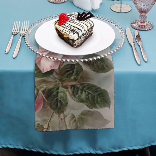 Servilletas de Tela Vintage con Rosa Floral 4 Piezas miniatura 4