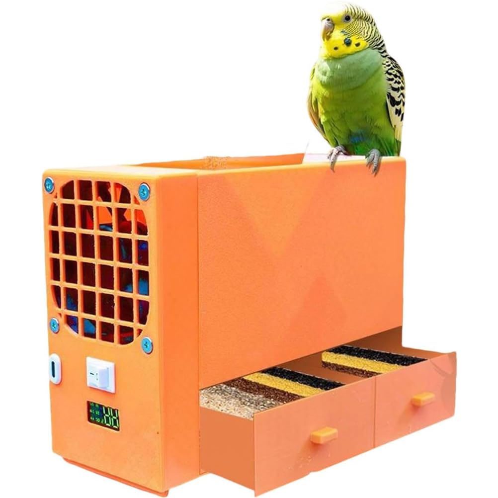 Machine à décortiquer les aliments pour oiseaux haut de gamme avec double tiroir et LED