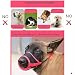 HEELE Maulkorb Für Hunde, Verstellbare Schlaufe, Atmungsaktiv, Sicherer, Schneller Sitz Für Kleine, Mittelgroße Hunde, Verhindert Das Beißen, Kauen Und Bellen (S, Schwarz)