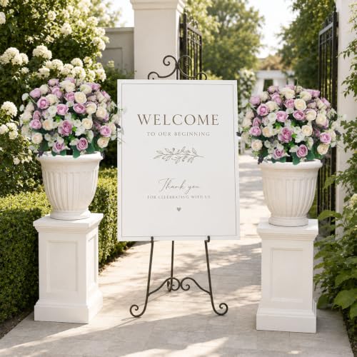 Aoutyers 24" Artificial Potted Flowers for Outdoors, Silk Rose Faux Plants - image 4