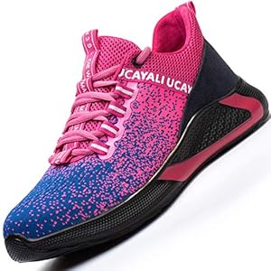 KOIFISH Sicherheitsstiefel Mit Stahlkappe - Rutschfest, Leicht, Atmungsaktiv