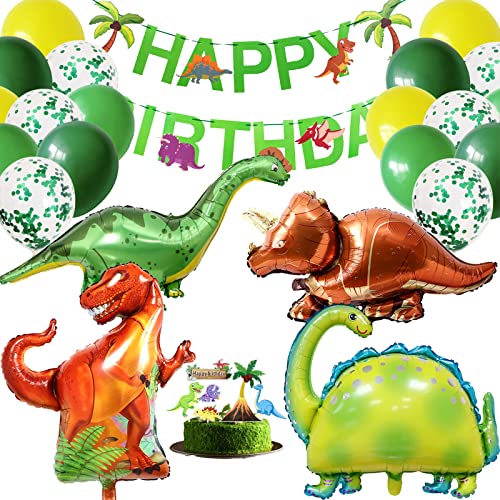 Tourima Dino Geburtstag Banner - 14-teiliges Dinosaurier Deko Set Für Kinderpartys