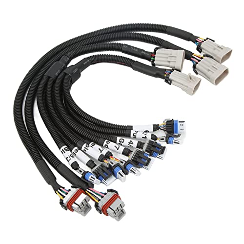 Julihai High Performance Heatproof Ignition Coil Pack Relocation Kit for LSX LS6 LS1, Durable ABS Material for SMALL BLOCK V8, 4 Ignition Coil Harness for Trucks 1999-2007