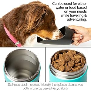 PetFusion Portable Dog Water Bottle&Dog Water Bottle Dispenser (New-Large 22oz Dispenser) Insulated 2 Wall Stainless Steel- Optimal Cool Water Temp-Perfect Pet Water Bottle&Dog Travel Water Bottle PetFusion Portable Dog Water Bottle&Dog Water Bottle Dispenser (New-Large 22oz Dispenser) Insulated 2 Wall Stainless Steel- Optimal Cool Water Temp-Perfect Pet Water Bottle&Dog Travel Water Bottle