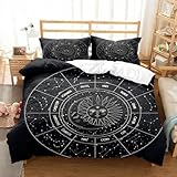 Cuidado Fácil : Juego de funda nórdica se puede lavable a máquina o a mano, secar a baja temperatura. Se puede planchar a baja temperatura. No usa blanqueador