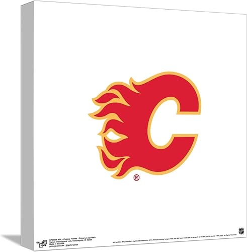 Miniatura 1 de Trends International Gallery Pops NHL Calgary Flames - Lienzo decorativo para pared, versión sin marco, 12 x 12 pulgadas, arte de pared Gallery Pops