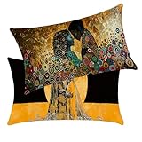 Outdoor Kissen Kissenbezug 50 x 70cm Mann 2er Set Sofakissen Kissenbezüge Paar Wasserfestem Leinen Versteckter Reißverschluss gelten für Büro Wohnzimmer Schlafzimmer Sofa Wohndeko Geschenke BY5 0-9