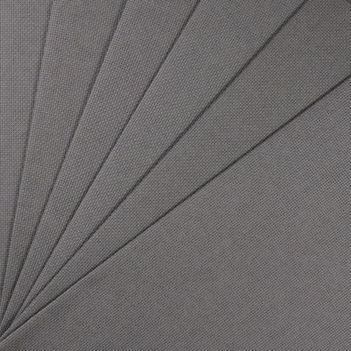 Image of KCS 4 /6 pc of 12 inch x 18 inch(30cmx45cm) 18CT Counted Cotton Aida Cloth Cross Stitch Fabric (6 pc, Dark Grey)