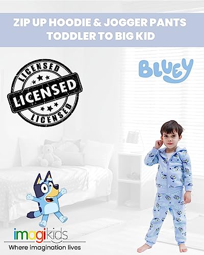 Bluey Fleece Zip Up Hoodie Set Toddler to Big Kid2