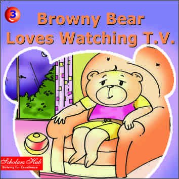 Pihu Enterprises Browny Bear Loves Watching T.V.