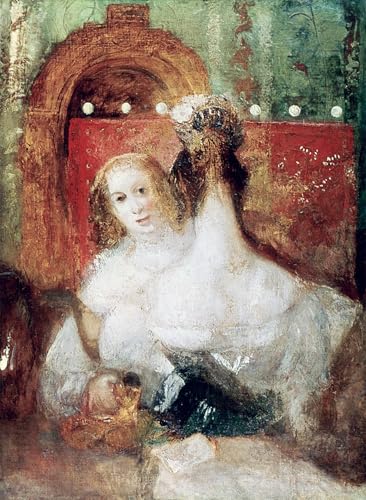 Impressions d'art mural Deux femmes avec une lettre de Turner, poster vintage premium
