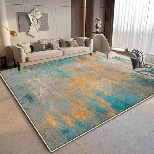 Tapis de grande surface en flanelle de style abstrait moderne