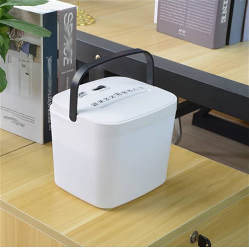 Desktop Paper Card Shredder Small Personal Desktop Shredder Electric Portable Waste Paper Office Mini Multifunctional (D 220 * 200 * 180 mm)