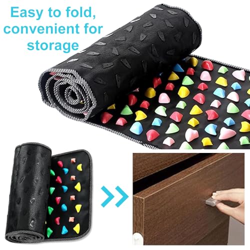 LUFEIS Foot Massage Mat, Acupressure Mat, Reflexology Mat, Foot Massage Acupoint Mat, Imitation Cobblestone Acupuncture Mat for Relieves Body Foot Leg Pain and Fatigue (175 x 35cm) - Image 6