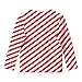 Girls Crewneck T Shirts 3/4 Sleeve Striped Shirts Trendy Graphic Sweatshirt Casual Pullover Kids Basic Tees Fall Tops 3-13T