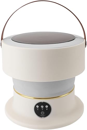 Lavadora plegable, mini lavadora de 8 litros, lavadora portátil con secadora giratoria para camping, viajes, apartamento, dormitorio, lavadora para