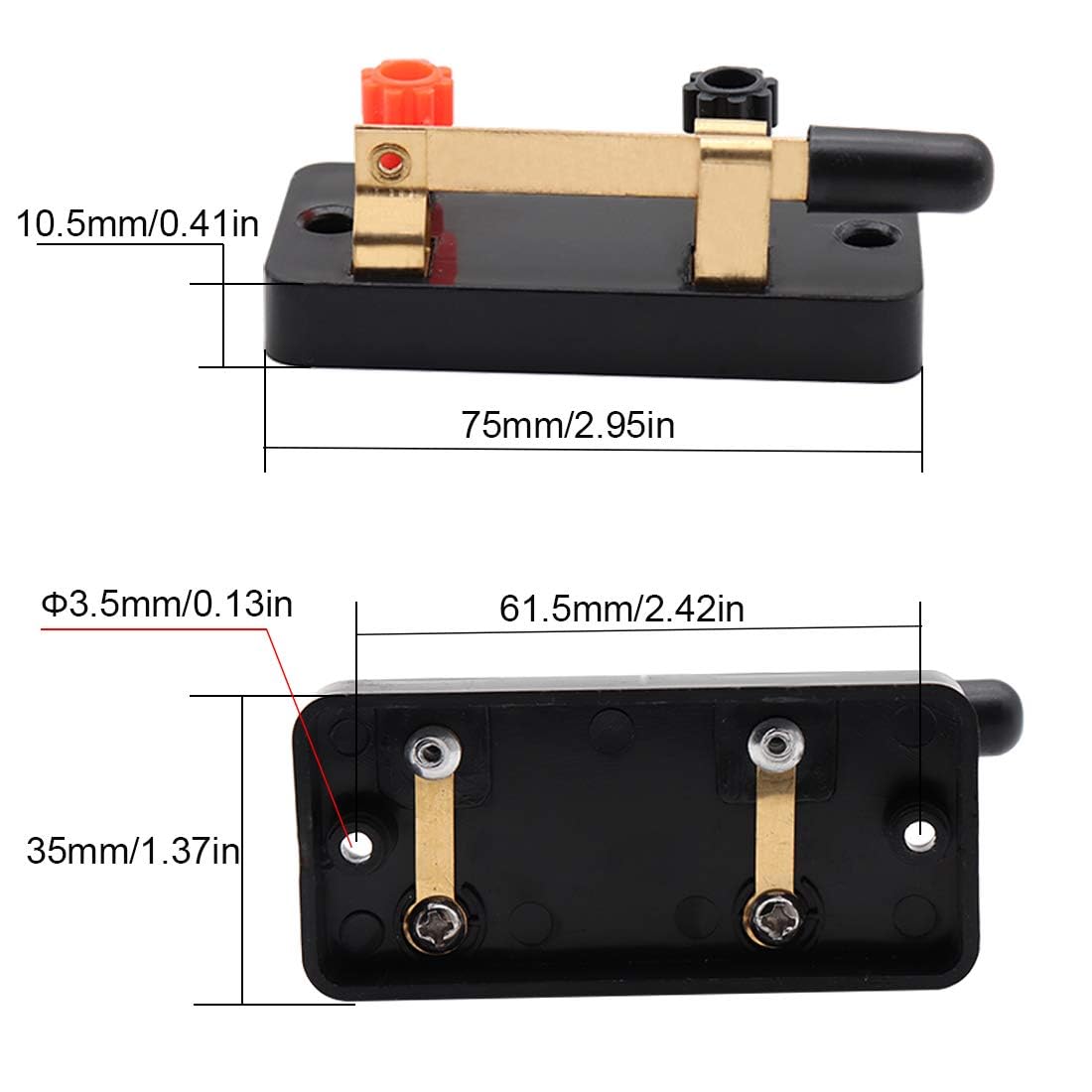 5 Pièces SPST Commutateur, Interrupteur d'électricité physique Interrupteur Expérimentation couteau pour expériences d'électricité physique DIY