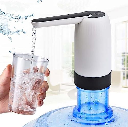 Image of Rechargeable Automatic Drinking Water Dispenser Pump for 20 Liter Water can Pump Bottle Homes and Office (Twin Extra-Long)