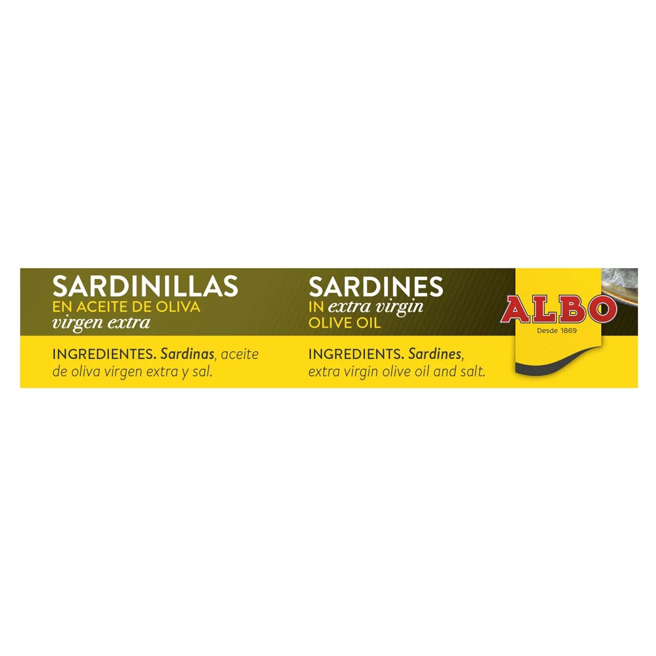ALBO Sardinen in nativem Olivenöl extra 8/12 Stück 105 g. 9er-Pack