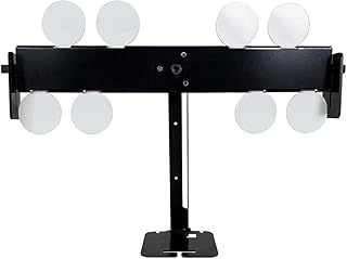 Atflbox Resetting and Rotate The Metal Shooting Target Stand with 8 Steel Plates for Pistol Airsoft BB Guns( Balance )