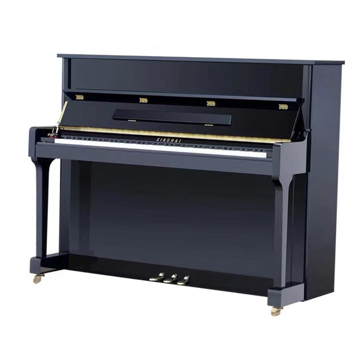 Vaguelly Accessorio Per Pianoforte Verticale 4 Ruote in Ottone Resistente E Pratico Per Movimento Facile Del Piano Con Design Semplice E Stile Retrò Naturale