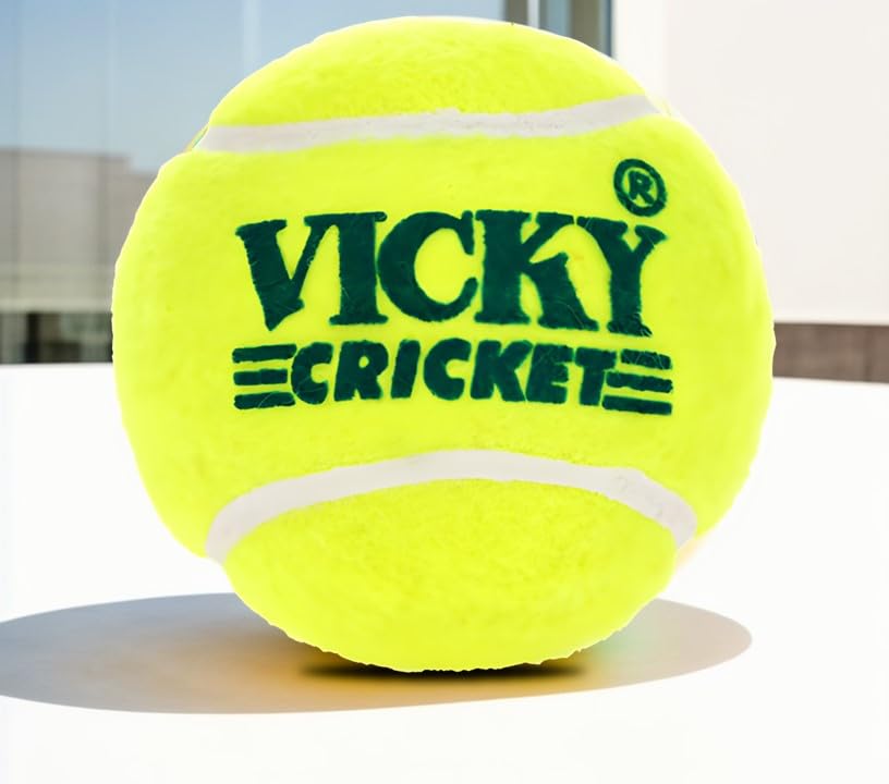 New Vicky Cricket Tennis Ball (Pack of 6, Yellow, High Pressure, 66mm, 60-70gm) (B0CV4C2LJM) Amazon Price History, Amazon Price Tracker
