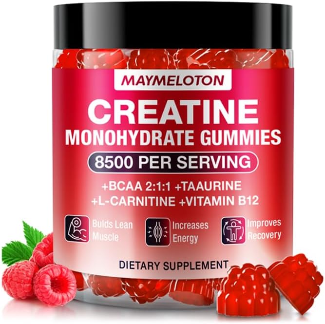 Gomitas de creatina 0.18 oz para hombres, 60 unidades