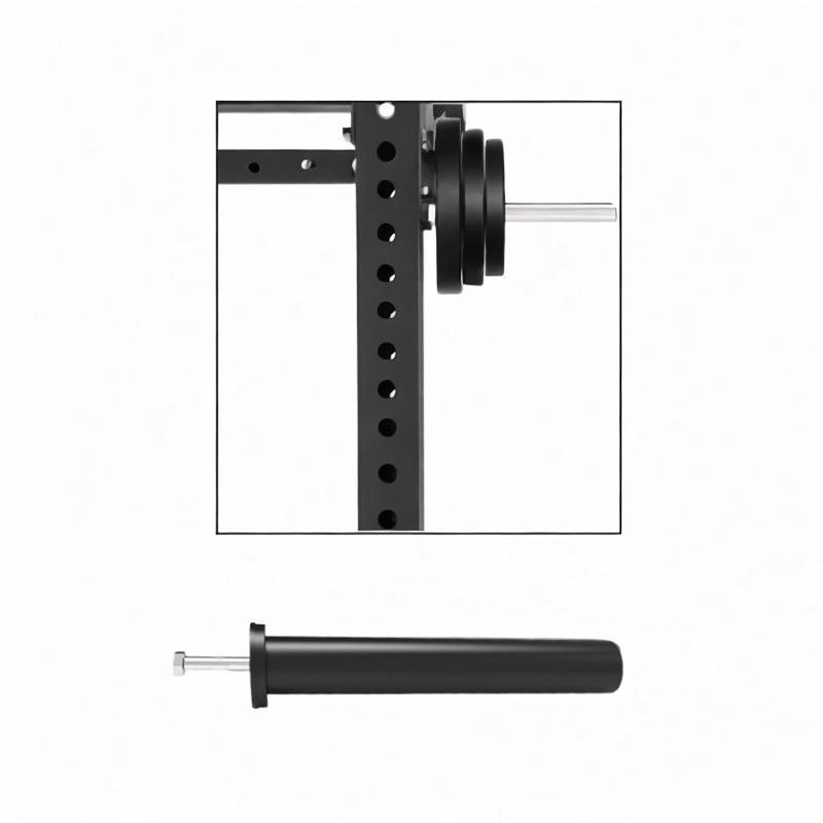Soporte para Discos de Pesas para Accesorios de Rack de Sentadillas, Práctico Y Resistente Organizador de Discos de Pesas para Entrenamiento Y Ejercic