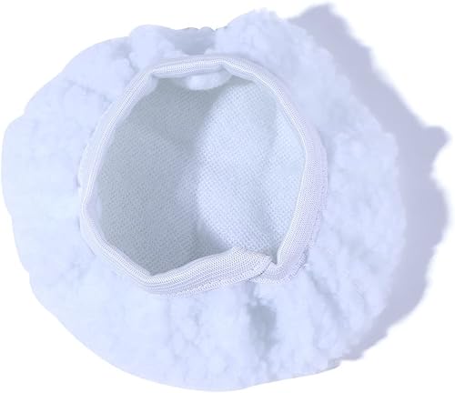 Miniatura 7 de 1 pieza de forro polar de lana de cubierta de pulido, almohadilla de pulido, almohadilla de pulir para encerar reutilizable, pulidora de cera y paño
